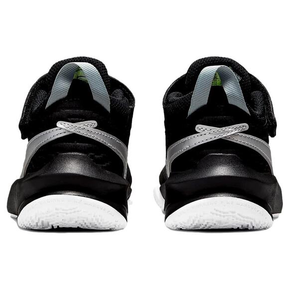 NWT Nike Boy's Team Hustle D 10 (Big Kid) Black/Metallic Silver/Volt/White 4 - Picture 4 of 6